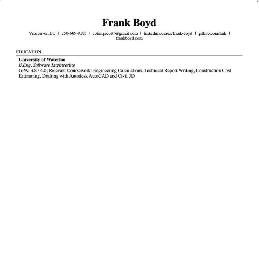 Tailored Resume Preview 2